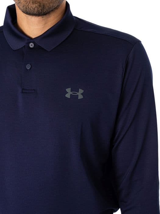 Matchplay långärmad pikétröja - Under Armour - Herr - Blå