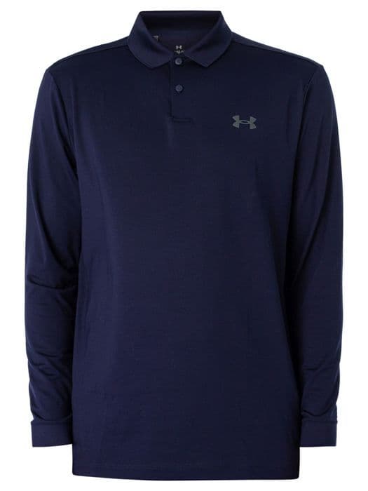 Matchplay långärmad pikétröja - Under Armour - Herr - Blå