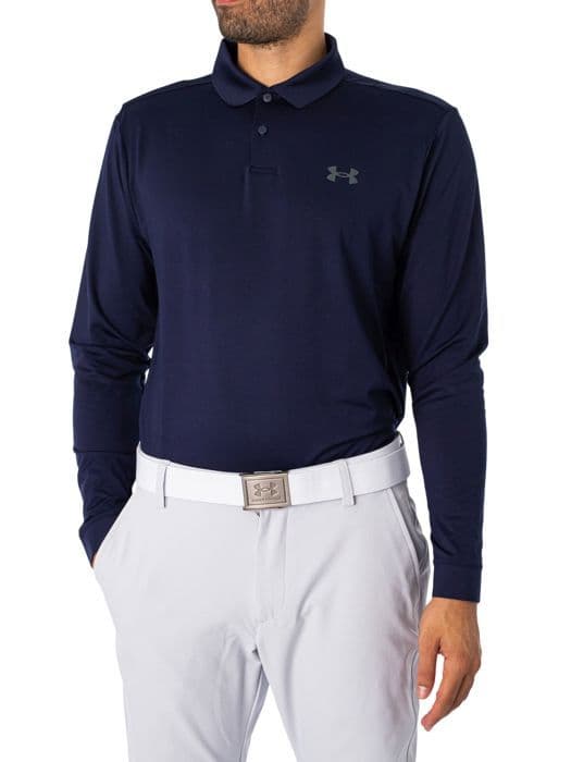 Matchplay långärmad pikétröja - Under Armour - Herr - Blå