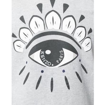 KENZO T-shirt herr Grå - Rundad krage - Korta ärmar - Vanlig