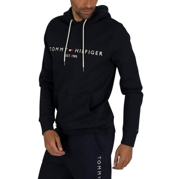 Hoodie - Tommy Hilfiger - Core - Blå - Huva - Långa ärmar