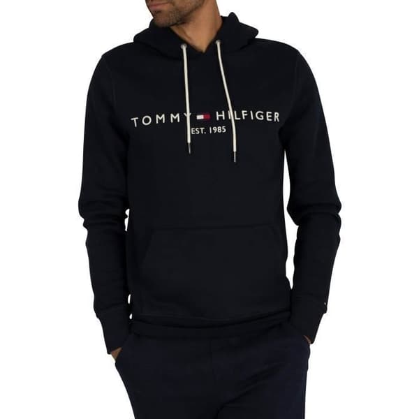 Hoodie - Tommy Hilfiger - Core - Blå - Huva - Långa ärmar
