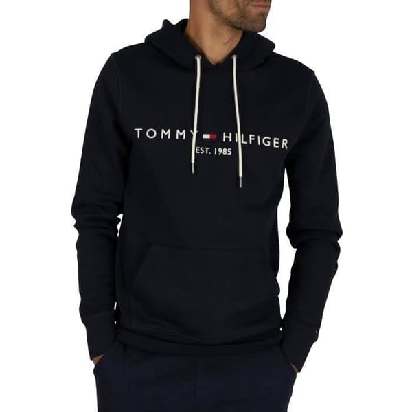 Hoodie - Tommy Hilfiger - Core - Blå - Huva - Långa ärmar