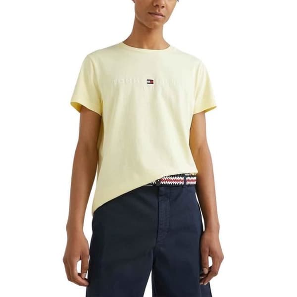 Tommy Hilfiger Stretch T-Shirt Gul Herr