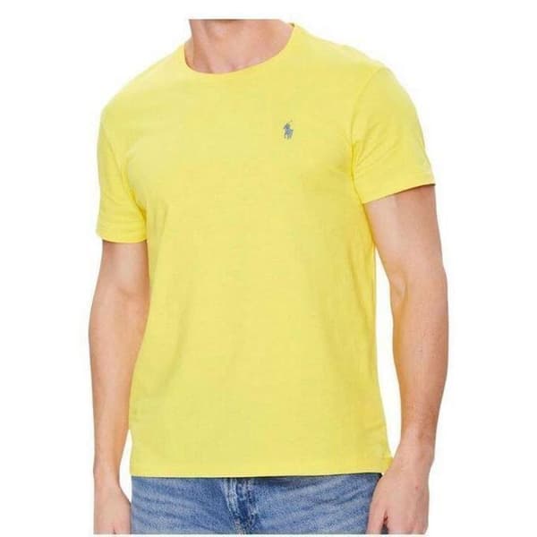 T-SHIRT - RALPH LAUREN - Klassisk - Kanariegul - Slim Fit - 100% bomull