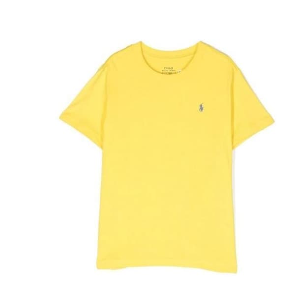T-SHIRT - RALPH LAUREN - Klassisk - Kanariegul - Slim Fit - 100% bomull