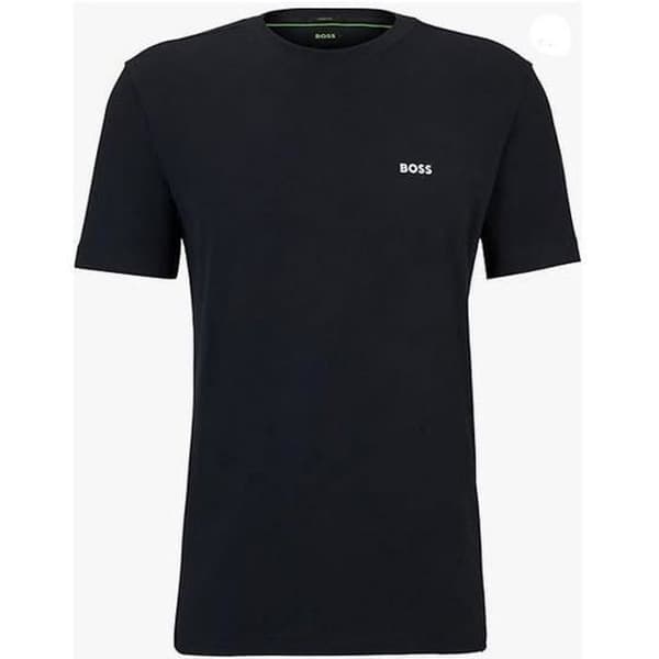 T-shirt - BOSS - Klassisk rundhals - Marin - 100% bomull - Korta ärmar