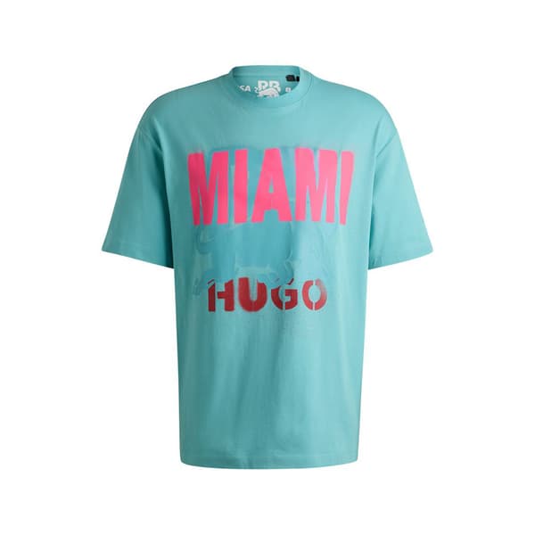 Hugo Miami Rb24 10257318 T-shirt Med Korte ærmer Blå 2XL Mand