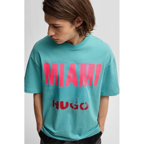 Hugo Miami Rb24 10257318 T-shirt Med Korte ærmer Blå 2XL Mand