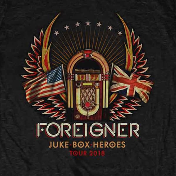 Foreigner Juke Box Heroes Eagle T Shirt