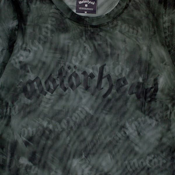 Motorhead Band Logo Mesh Crop Top Shirt