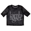 Miniatyrbild 1 av 3: Lamb Of God Band Logo Mesh Crop Top Shirt