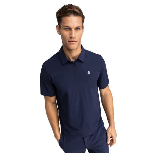 Siroko Birkdale Navy Kortärmad Polotröja  M