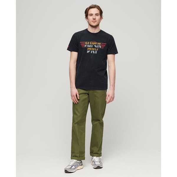 Superdry Rock Graphic Band T-shirt Med Korta ärmar Svart M Man