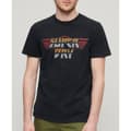 Miniatyrbild 1 av 6: Superdry Rock Graphic Band T-shirt Med Korta ärmar Svart M Man