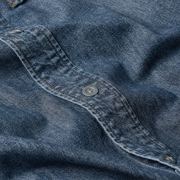 G-star 1 Pocket Skjorte Med Lange ærmer Blå M Mand