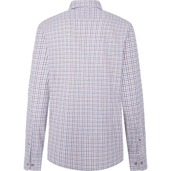 Hackett Brushed Tattersal Pitkähihainen Kauluspaita Harmaa M Mies