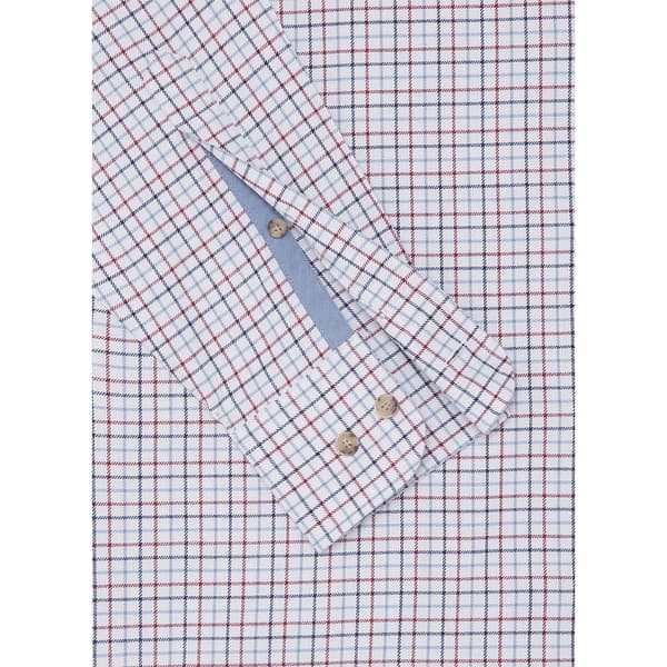 Hackett Brushed Tattersal Pitkähihainen Kauluspaita Harmaa M Mies