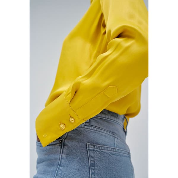Salsa Jeans 21008834 Skjorta Med Långa ärmar Gul,Blå XS Kvinna