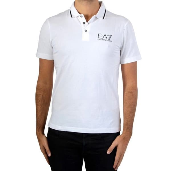 Polo EA7 Emporio Armani 6YPF51 PJ03Z Vit 1100 - Vit