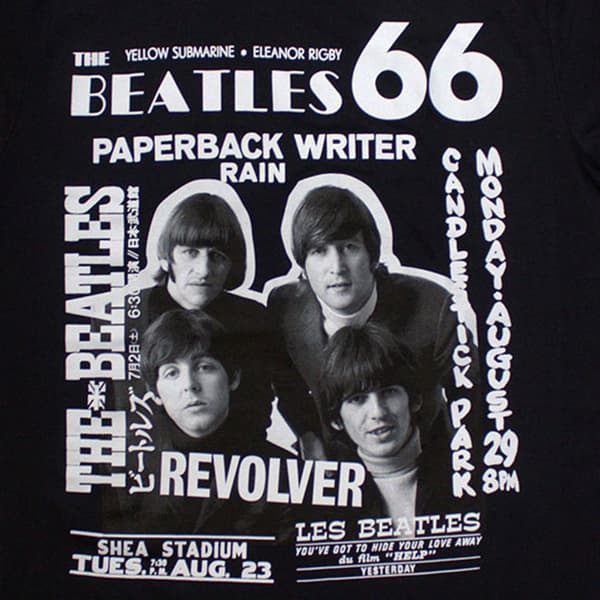 The Beatles Shea Stadium 1966 T Shirt