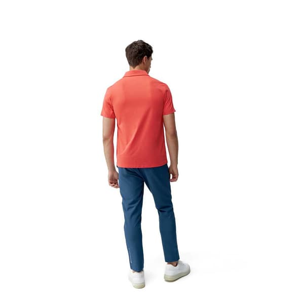 Born Living Yoga Kariba Kortærmet Polo Orange S Mand