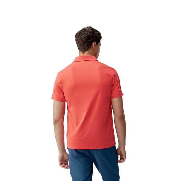 Born Living Yoga Kariba Kortærmet Polo Orange S Mand