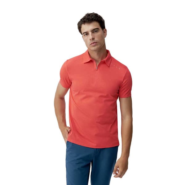 Born Living Yoga Kariba Kortærmet Polo Orange S Mand