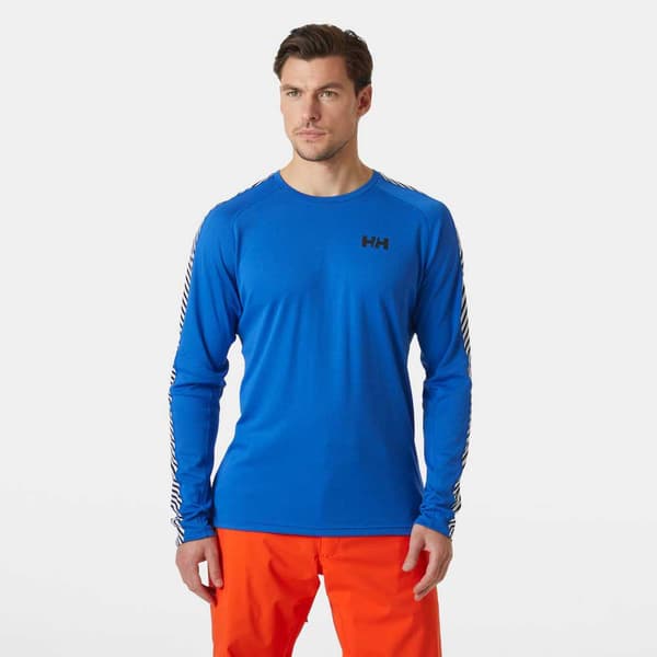 Helly Hansen Lifa Active Stripe T-shirt Med Lange ærmer Blå M Mand