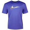 Miniatyrbillede 1 af 3: Nike Swim Hydroguard T-shirt Med Korte ærmer Blå S Mand
