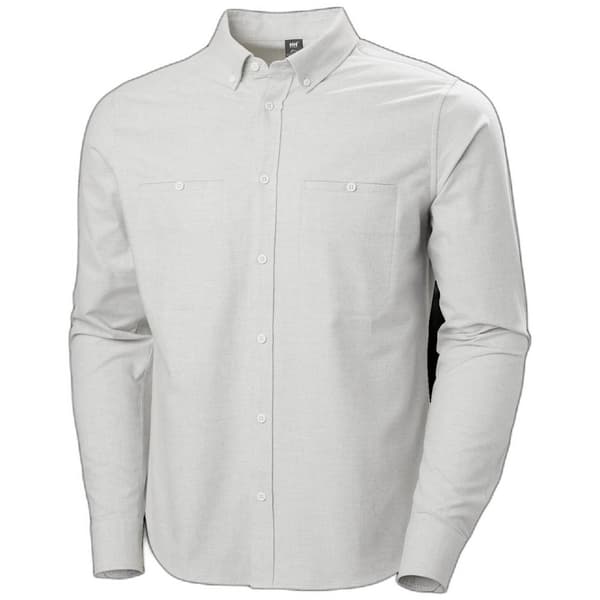 Helly Hansen Organic Skjorte Med Lange ærmer Hvid M Mand