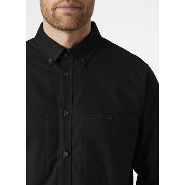 Helly Hansen Organic Skjorta Med Långa ärmar Svart L Man
