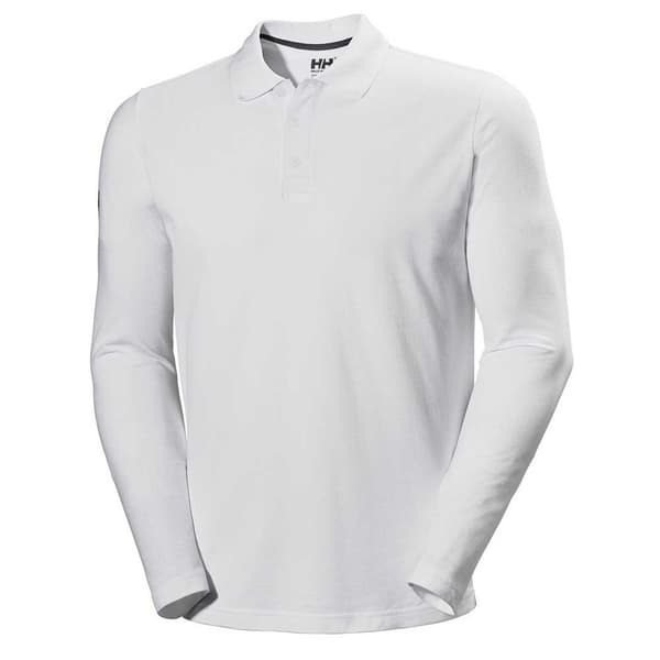 Helly Hansen Crewline Polo Med Lange ærmer Hvid XL Mand