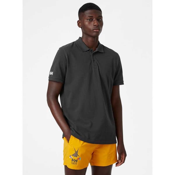Helly Hansen Crew Kortærmet Polo Sort L Mand