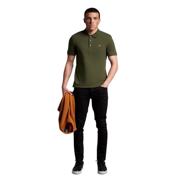 Lyle & Scott Kortärmad Polotröja Grönt L Man