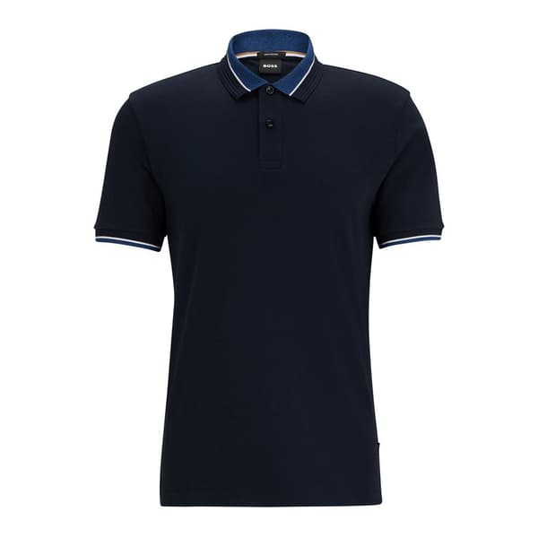 Boss Parlay 200 10245501 Lyhythihainen Pikeepaita Sininen 2XL Mies