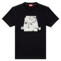 Miniatyrbillede 3 af 4: Diesel Diegor N1 T-shirt Med Korte ærmer Sort M Mand
