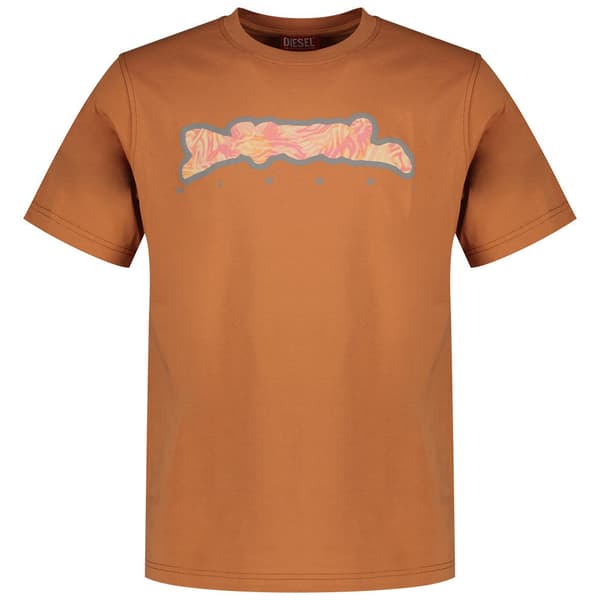 Diesel Just N16 T-shirt Med Korte ærmer Orange L Mand