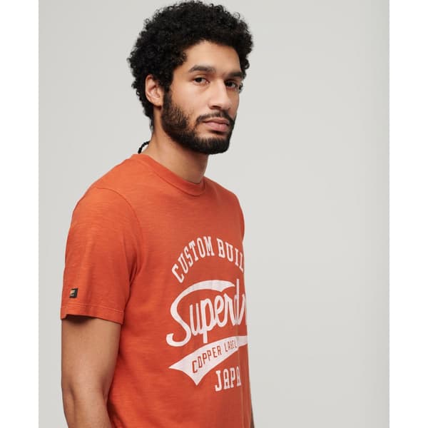 Superdry Copper Label Script T-shirt Med Korta ärmar Orange 3XL Man