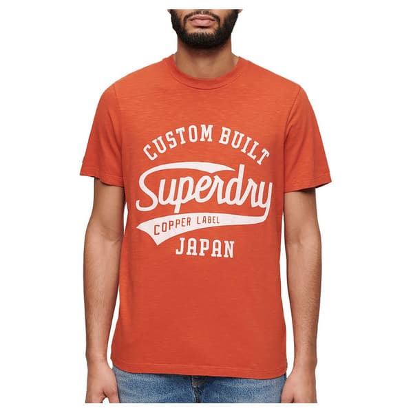 Superdry Copper Label Script T-shirt Med Korta ärmar Orange 3XL Man