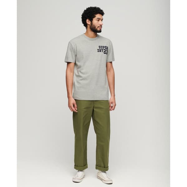 Superdry Embroidered Superstate Ath Logo T-shirt Med Korta ärmar Grå XL Man