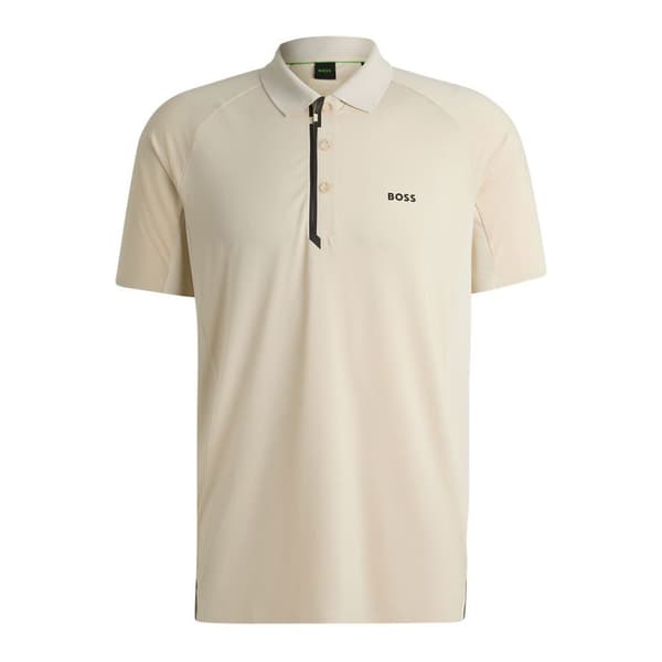 Boss Paddytech 10262069 Kortärmad Polotröja Beige S Man