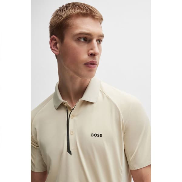 Boss Paddytech 10262069 Lyhythihainen Pikeepaita Beige XL Mies