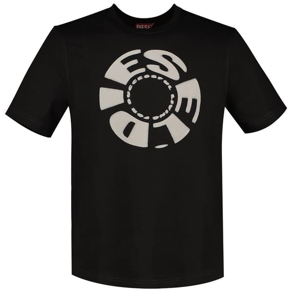 Diesel T Adjust K9 T-shirt Med Korte ærmer Sort S Mand