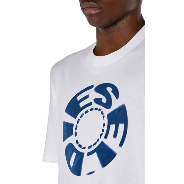 Diesel T Adjust K9 T-shirt Med Korte ærmer Hvid M Mand