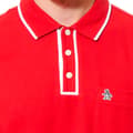 Miniatyrbild 4 av 4: Original Penguin Earl Organic Pique Kortärmad Polotröja Röd XL Man