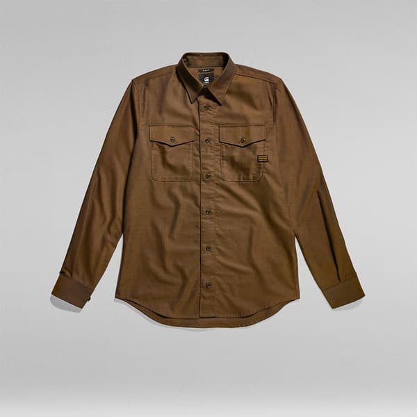 G-star Marine Skjorte Med Lange ærmer Brun XL Mand