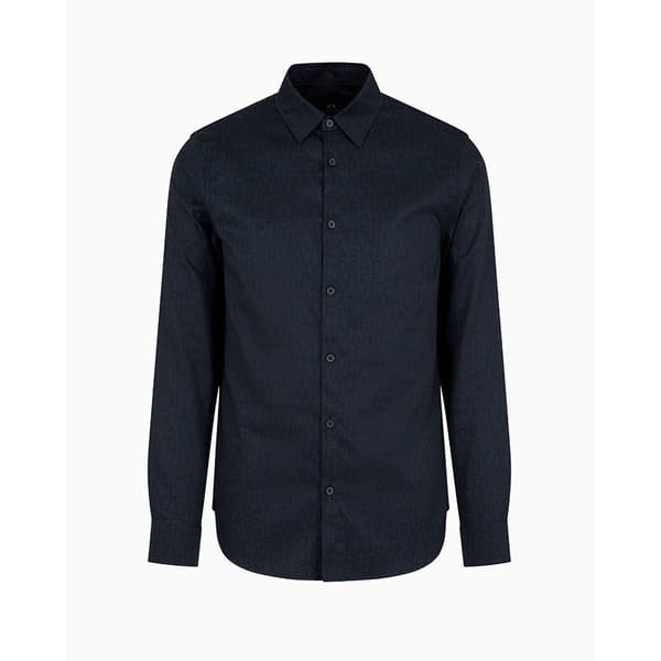 Armani Exchange 6dzc45-znzrz Skjorte Med Lange ærmer Sort S Mand