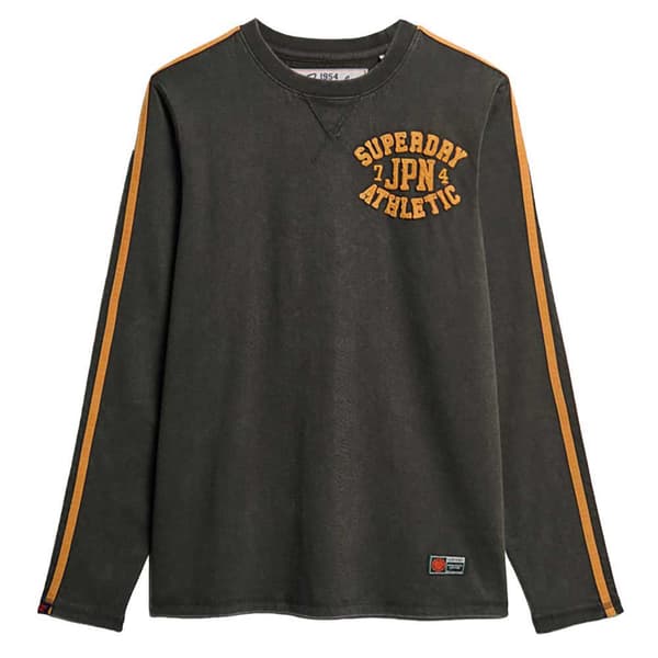 Superdry Vintage Athletic T-shirt Med Lång ärm Grå XL Man