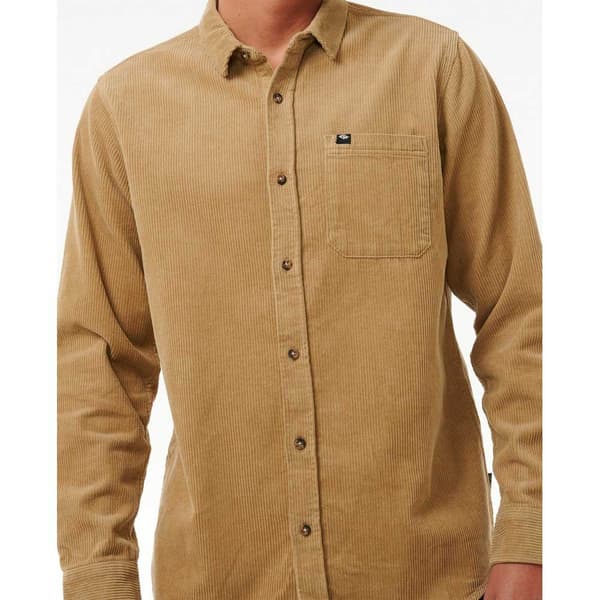 Rip Curl Classic Surf Cord Skjorte Med Lange ærmer Brun L Mand
